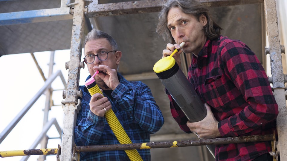 Musikinstrument workshop med Plåt-Nisse o Skrot-Johan