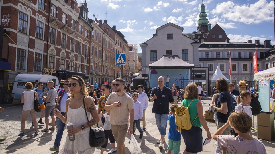 Stockholmare på Södermalmstorg